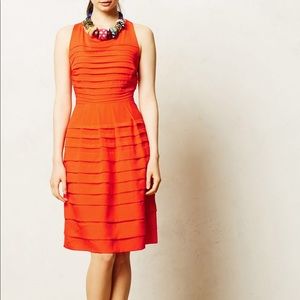 Red Anthropologie Dress